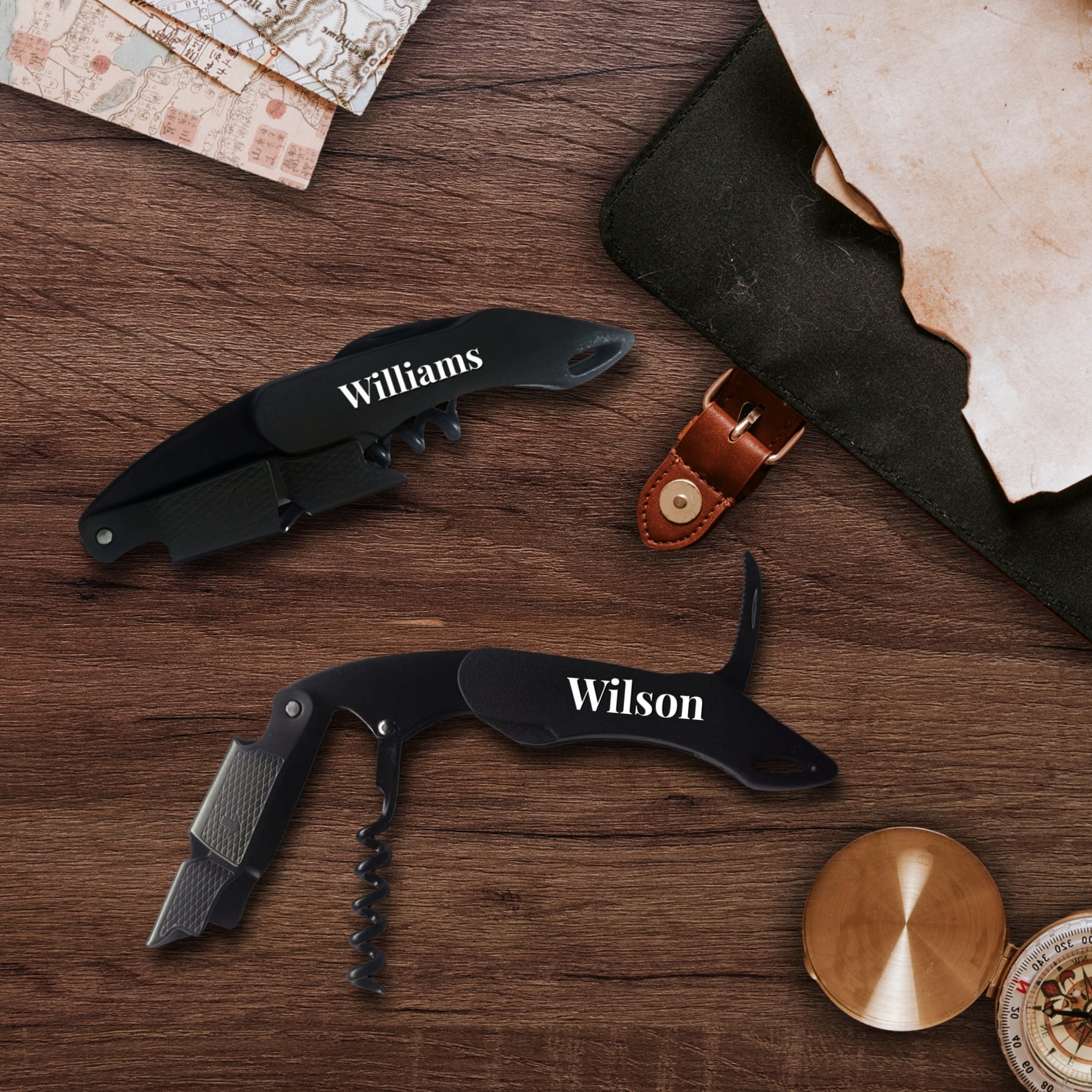 Personalised Sunglasses, Watch, Black Corkscrew Set &amp; Custom Engraved Wooden Box, Father Best Man Groomsman Proposal Wedding, Corporate Gift