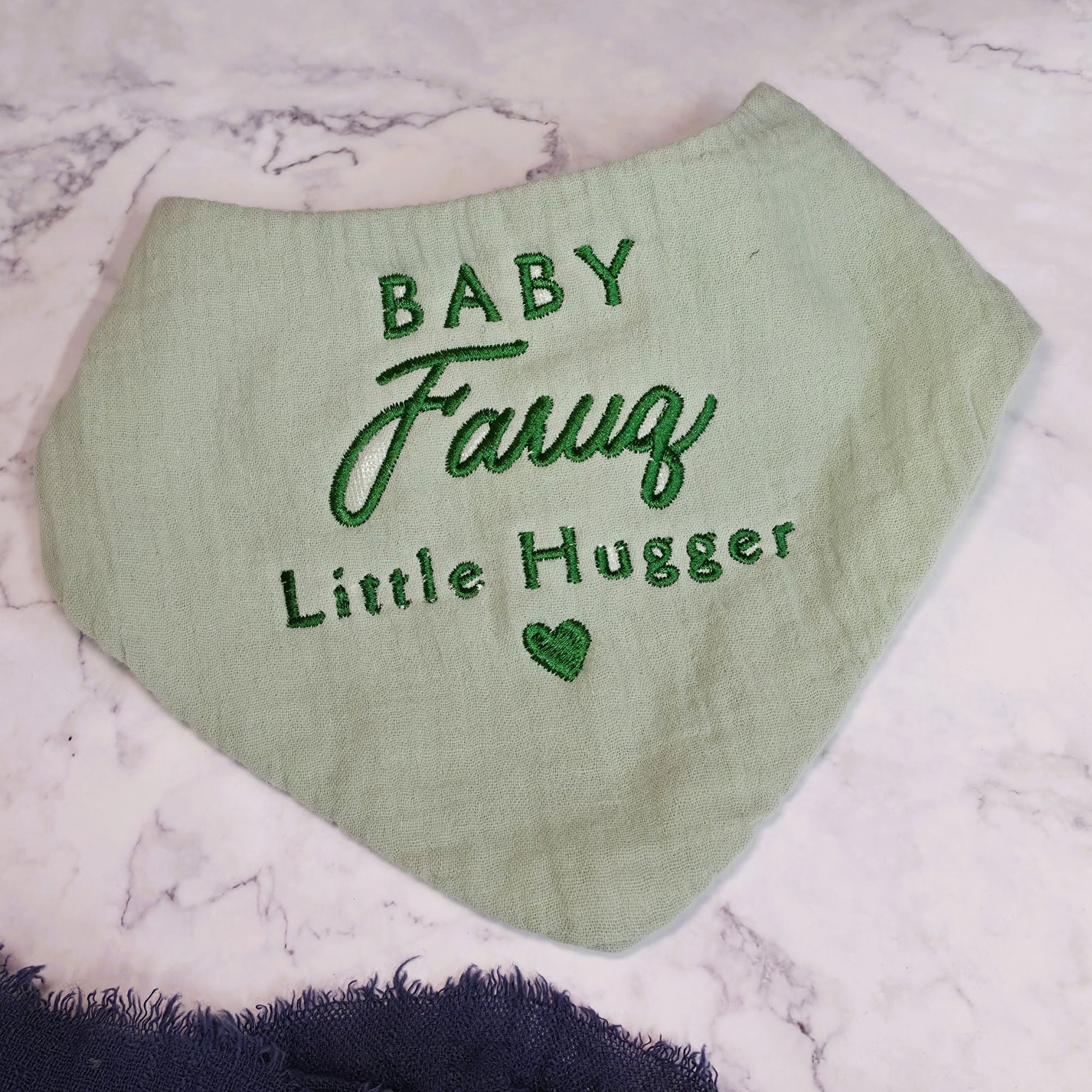 Custom Embroidered Adjustable Muslin Baby Bandana Bib, Personalised Drool Scarf, Birthday Shower, Christening, Teething Feeding Newborn Gift