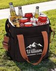 Custom Embroidered Insulated Golf Cooler Bag, Personalised Logo Beer/ Picnic Lunch Storage, Wedding Groomsman Golfer Dad Xmas Corporate Gift