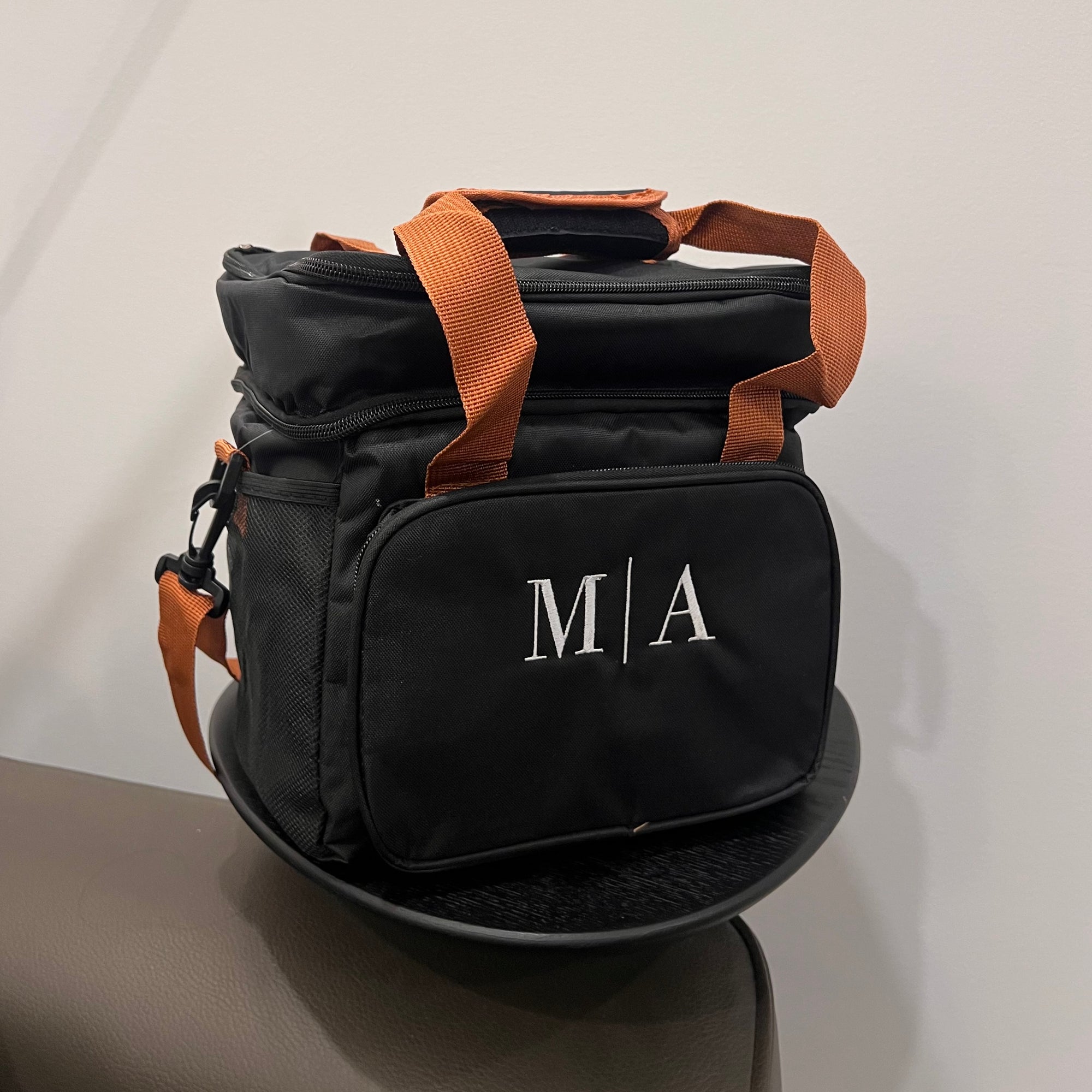 Custom Embroidered Insulated Golf Cooler Bag, Personalised Logo Beer Picnic Camping/ Grocery Lunch Storage, Groomsman Dad Birthday Xmas Gift