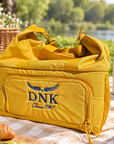Custom Embroidered Insulated Picnic Cooler Bag & Shoulder Strap, Handles; Personalised Camping, Beach, Boating Trip Concert, Grocery Storage