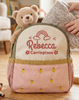 Custom Embroidered Kids Boy & Girl Backpack, Personalised Name Zipper Toddler Kindergarten School Bag, Baby Birthday Gift, Baptism Keepsake
