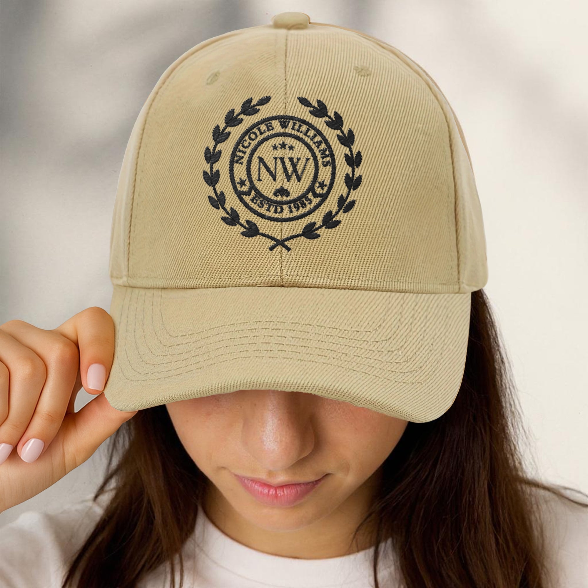 Custom Embroidered Unisex Baseball Cap, Personalised Adjustable Outdoor Casual Travel Breathable Hat, Dad Mom Kid, Christmas, Corporate Gift