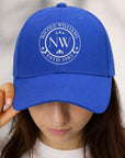 Custom Embroidered Unisex Baseball Cap, Personalised Adjustable Outdoor Casual Travel Breathable Hat, Dad Mom Kid, Christmas, Corporate Gift