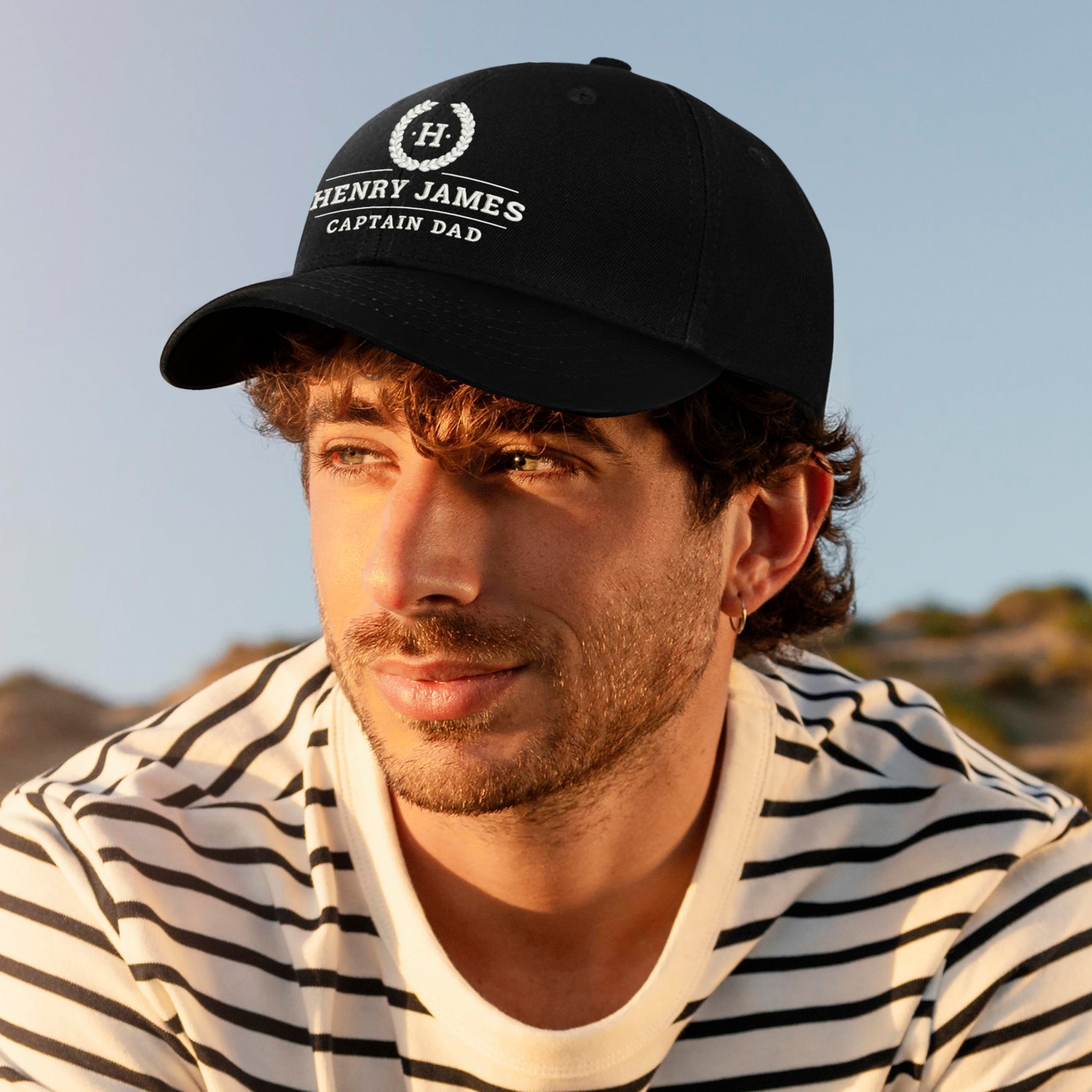 Custom Embroidered Unisex Captain Cap, Personalised Adjustable Nautical Sailing Hat, Travel Boat Yachting Crew Wedding Party Favor Xmas Gift