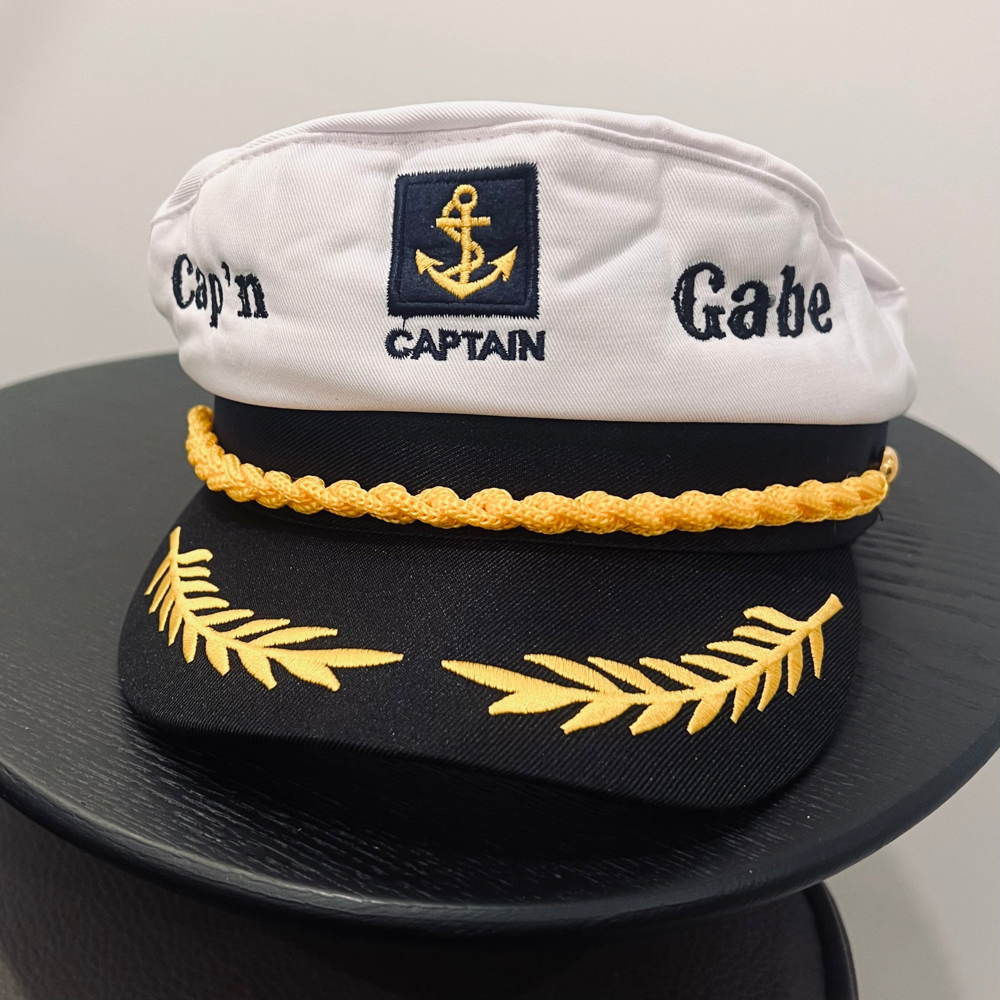 Custom Embroidered Unisex Captain Cap, Personalised Yatch Sailor, Nautical Boat Hat, Bachelor Hens Party, Groomsman, Bridesmaid Wedding Gift