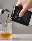 Custom Engraved 9oz Stainless Steel Pocket Hip Flask, Personalised Wedding, Groomsmen, Dad Birthday Keepsake, Logo Christmas Corporate Gift