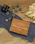 Custom Engraved 9 Charcoal Whiskey Stones Wooden Box Set, Personalised Reusable Scotch Ices, Barware Set Dad, Groomsmen, Corporate Xmas Gift