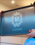 Custom Engraved Rectangle Black Steel Baking Tray, Personalised Non-Stick Carbon Steel Oven Pan, Kitchen, Home Chef, Baker Grandma Xmas Gift