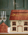 Custom Wooden House Wedding Post Box & 3D Acrylic Text, Personalised Rustic Wishing Well Holder, Money Storage, Envelope Card Trinket, Gift