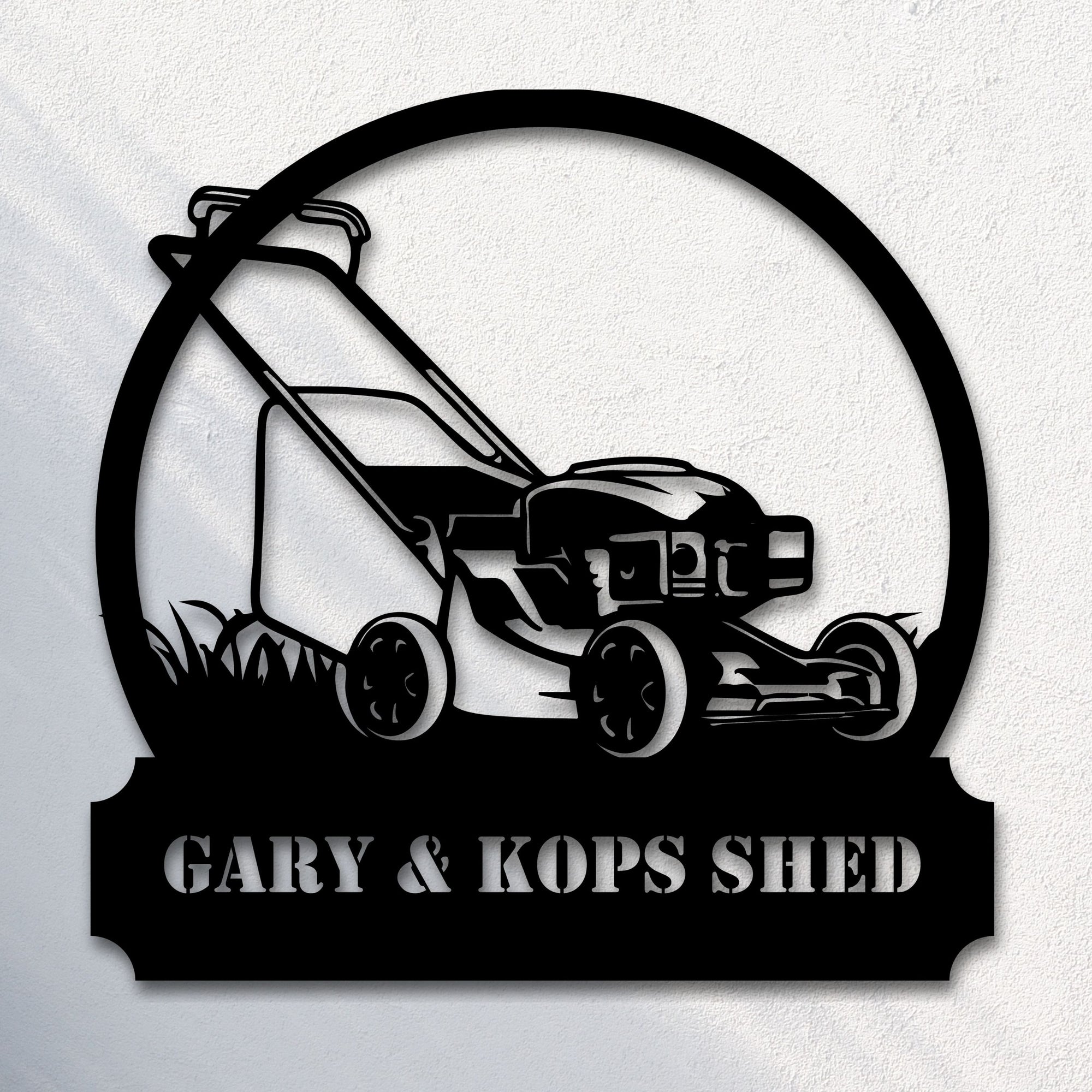 Custom Made Acrylic Garden Hoop Sign, Personalised Lawnmower Signage, Flower Bed/ Backyard/ Patio/ Plant Wall House Art, Housewarming Gift