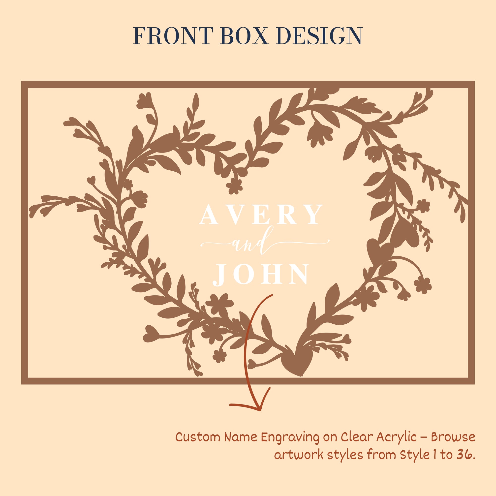 Custom Plywood Acrylic Family Heart Tree Wishing Well Box &amp; Sign, Personalised Name Money Envelope, Card Wedding Boxes Memory Keepsake Gift