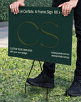 Custom Print Business Corflute Sign & Metal Ground Spike, Corrugated Poster Real Estate Pointer Signage Stakes, Advertising Yard Lawn Stands