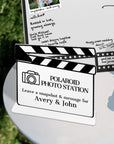 Custom Print Acrylic Clapperboard Cinefilm Guestbook Sign, Personalised Photo Station Wishing Well, Memorial Signage, Vintage Wedding Decor
