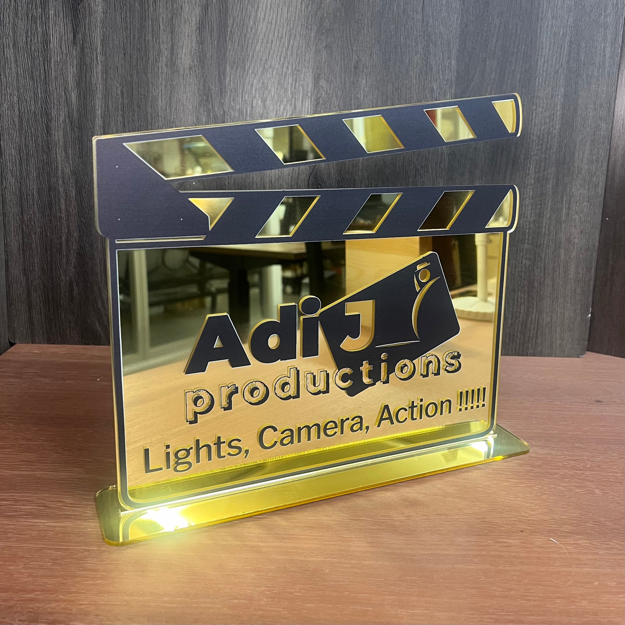 Custom Print Acrylic Clapperboard Cinefilm Guestbook Sign, Personalised Photo Station Wishing Well, Memorial Signage, Vintage Wedding Decor