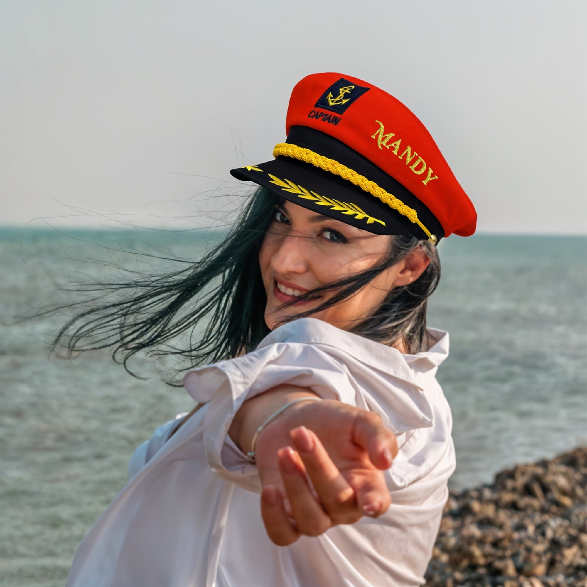 Custom Embroidered Unisex Captain Cap, Personalised Yatch Sailor, Nautical Boat Hat, Bachelor Hens Party, Groomsman, Bridesmaid Wedding Gift