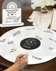 Custom Acrylic Record Vinyl Wedding Sign, Personalised Guest Book Alternative Welcome Signage, Music Lovesong Couple Decor, Anniversary Gift