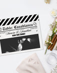 Custom UV Print Acrylic Clapperboard Cinefilm Table Number Sign, Personalised Wedding Movie Name Signage, Hollywood Cinema Party Event Decor