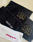 Personalised Embroidery Microfibre Quick Dry Gym Towel, Customised Name Logo Fitness, Yoga, Travel, Sport, Workout, Birthday, Corporate Gift
