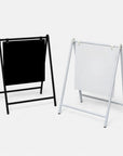 Metal Swing A-Frame & Custom UV Print Aluminum Panel, Outdoor Sidewalk Direction, Footpath Retail, Cafe, Restaurant, Business Advertise Sign