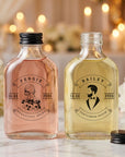 Personalised 50ml Arch Clear Glass Mini Bottles, Custom Print Cocktai Shot Bonbonniere, Wedding Favours, Groomsmen Bridesmaid Corporate Gift