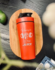 Personalised 25oz Insulated Protein Stainless Steel Shaker, Custom Engraved 750ml Gym Lover Matte Red Blender Water Bottle Work Out Dad Gift