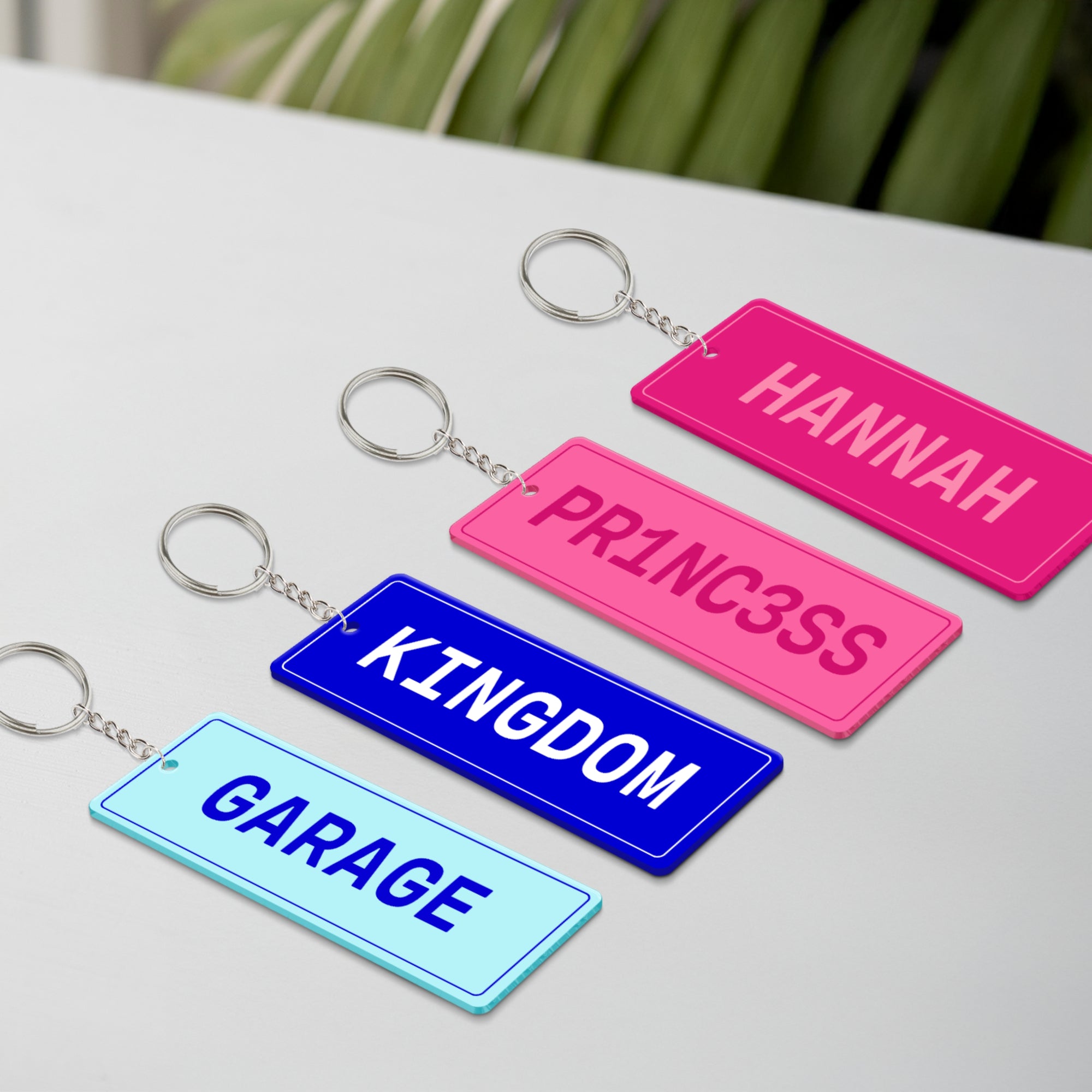 Personalised Acrylic Number Plate Keyring, Custom Print NSW, QLD, VIC, ACT Australia Licence Keychain, Car Model Name Tag, Men Birthday Gift