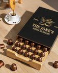 Personalised Bamboo Coffee 40 Capsules Drawer, Custom Engraved Wooden Pod Storage, Kitchen Cafe Bar Organiser, Housewarming/ Birthday Gift