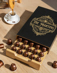 Personalised Bamboo Coffee 40 Capsules Drawer, Custom Engraved Wooden Pod Storage, Kitchen Cafe Bar Organiser, Housewarming/ Birthday Gift