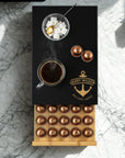 Personalised Bamboo Coffee 40 Capsules Drawer, Custom Engraved Wooden Pod Storage, Kitchen Cafe Bar Organiser, Housewarming/ Birthday Gift