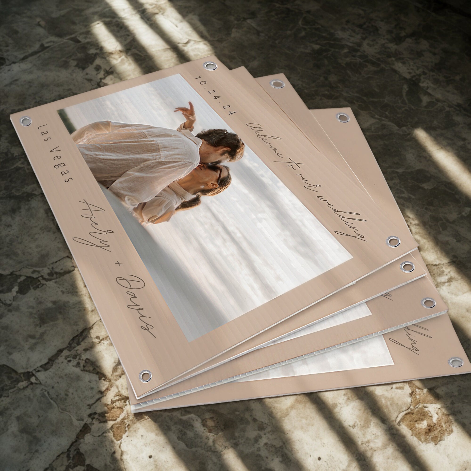 Personalised Couple Photo Wedding Welcome Corflute Sign, Custom Print Entrance Poster Bridal Shower Reception Event Engagement Party Signage