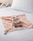 Personalised Embroidery Giraffe Comforter, Custom Baby Name Sleep Snuggle Kid Animal Soft Toy Blanket, Toddler Baptism, Birthday Shower Gift