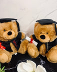 Personalised Embroidery Graduation Teddy, Custom Embroidered Cap & Gown Bear, Kid Preschool/ Year 6/ 12/ University Grad Plush Keepsake Gift