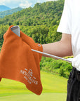 Personalised Embroidery Microfiber Golf Towel, Customised Name Logo Quick Dry Gym Waffle Towels, Sport, Workout, Golfer, Xmas Corporate Gift