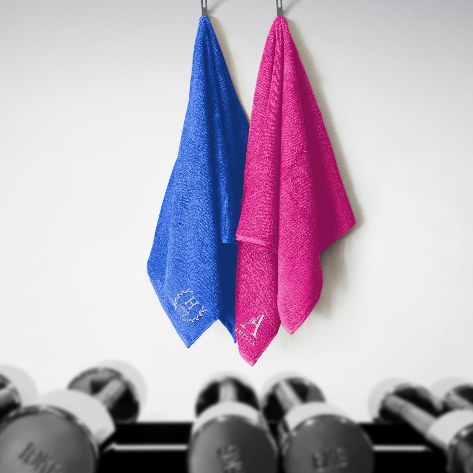 Personalised Embroidery Microfibre Quick Dry Gym Towel, Customised Name Logo Fitness, Yoga, Travel, Sport, Workout, Birthday, Corporate Gift