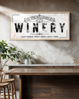 Personalised Family Name Home Bar Winery Farmhouse Sign, Custom UV Print Wooden Frame Rustic Wall Decor Homestead Signage, Housewarming Gift