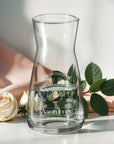 Personalised Glass Carafe Vase, Custom Engraved Home Wedding Decor, Bridesmaid Favour, Christening, Housewarming, Anniversary, Birthday Gift