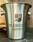 Personalised Matt Stainless Steel Champagne Ice Bucket, Custom Engraved Wine/ Beverage Tub, Housewarming, Wedding, Engagement, Xmas Barware Gift