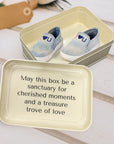 Personalised New Born Baby Tin Keepsake Box, Custom UV Printed Metal Memory Boxes, Engraved Treasure Storage, Nursery, First Birthday Gift