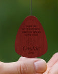 Personalised Pet Memorial Wind Chimes, Custom Logo Engraved In Loving Memory, Funeral Loss Sympathy Remembrance Cat, Dog Loss Keepsake Gift