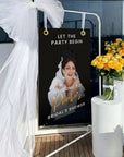 Personalised Photo Birthday & Occasion Party Welcome Corflute Sign, Custom Print Reception Event, Christening Baptism, Bridal Shower Signage