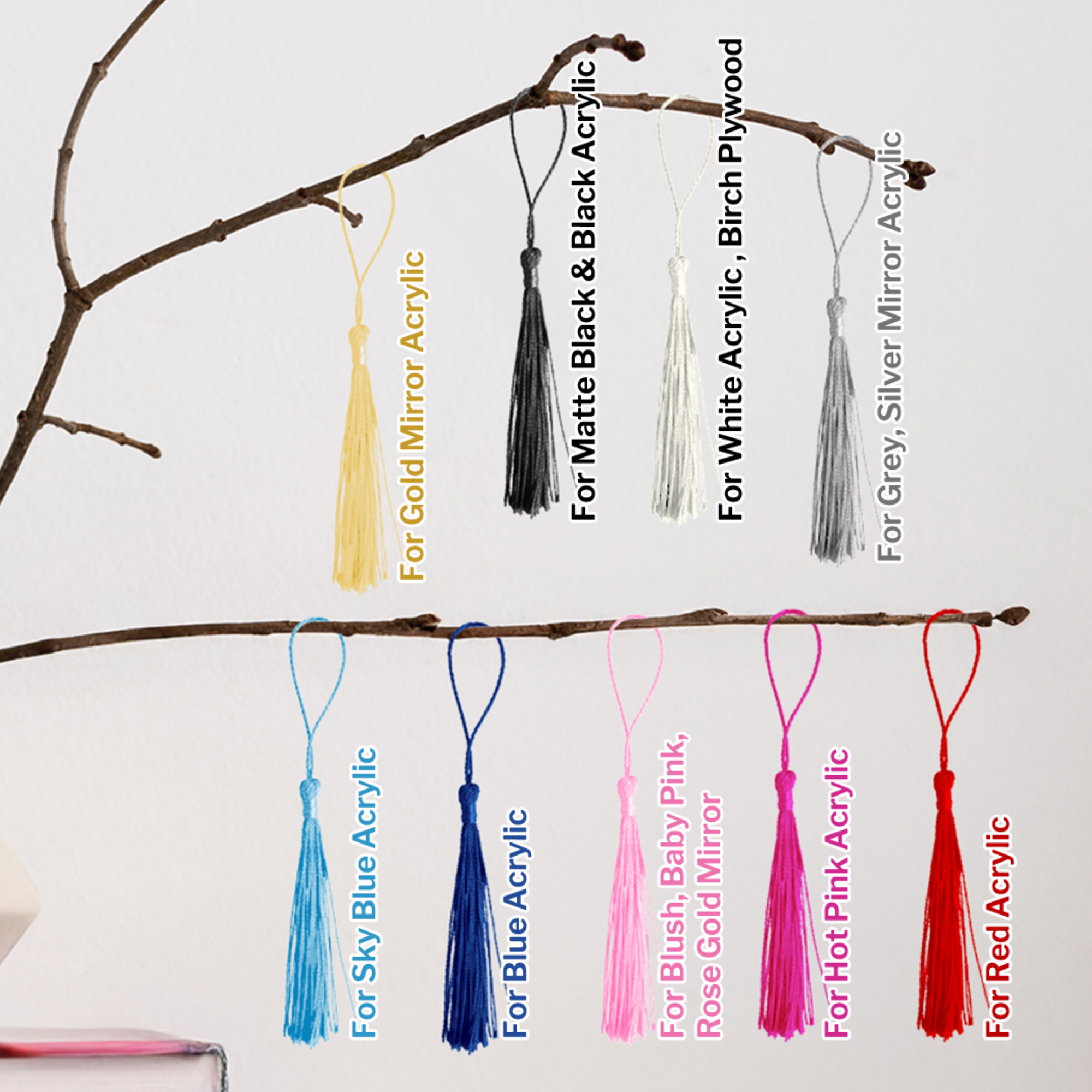 Personalised Photo &amp; Name Acrylic Memorial Bookmark &amp; Tassel, Custom Print Book Card, In Loving Memory Reading Tag, Book Lover Sympathy Gift