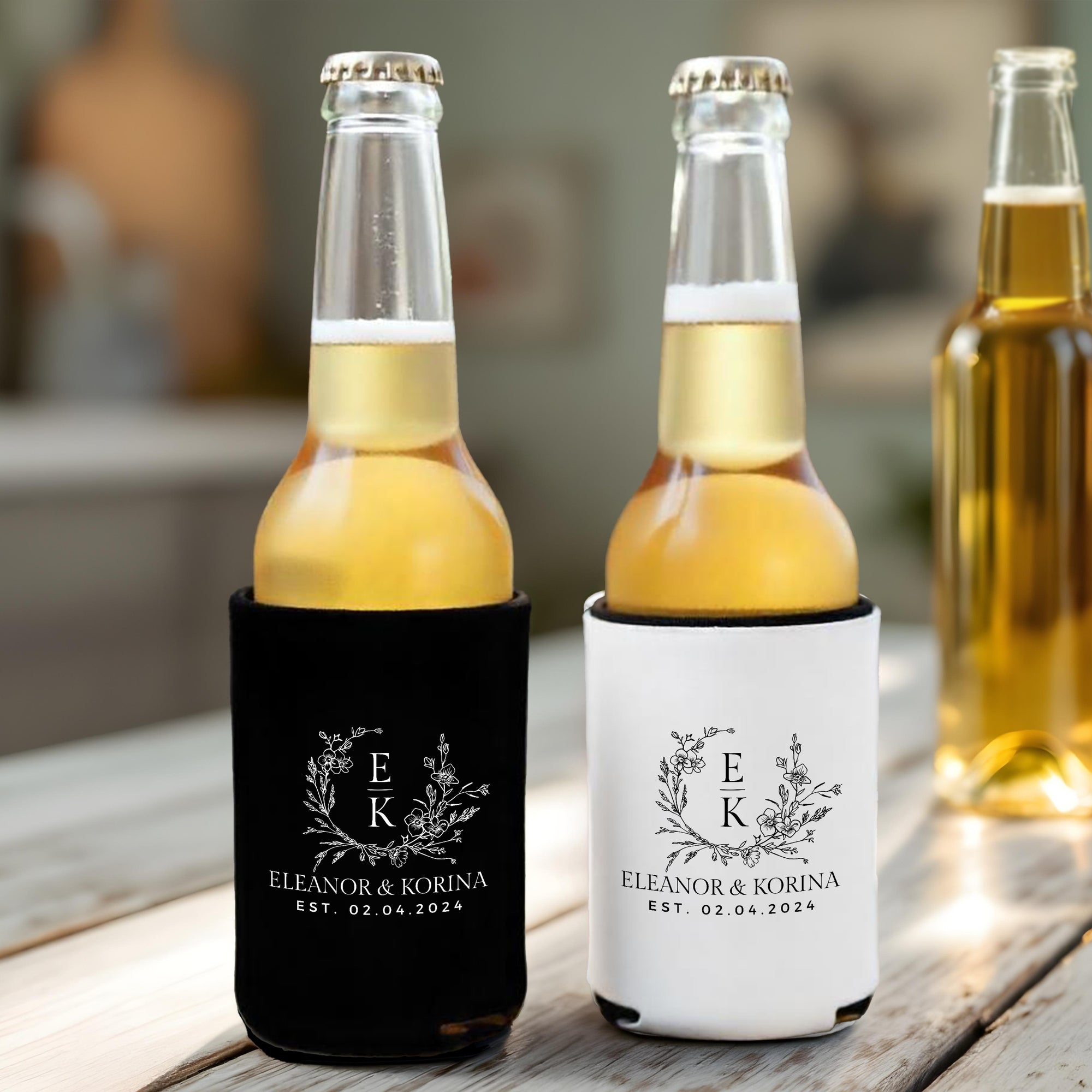 Personalised Foam Insulated Beer Can Stubby Holder, Custom Name Logo Bottle Cooler Sleeve, Father Gift, Groomsmen Proposal, Wedding Favour