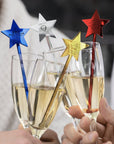 Personalised Star Mirror Acrylic Drink Stirrers, Custom Etched Business Logo Coffee/ Cocktail Stir Sticks Wedding Favours Gift Party Decors