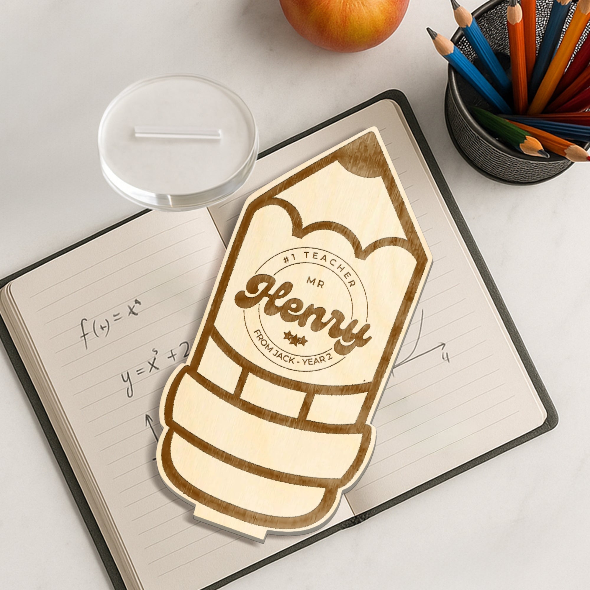 Personalised Teacher Appreciation Plaque &amp; Stand/ Custom Engraved Plywood/ Acrylic School Sport Coach, Tutor Mentor Graduation Keepsake Gift