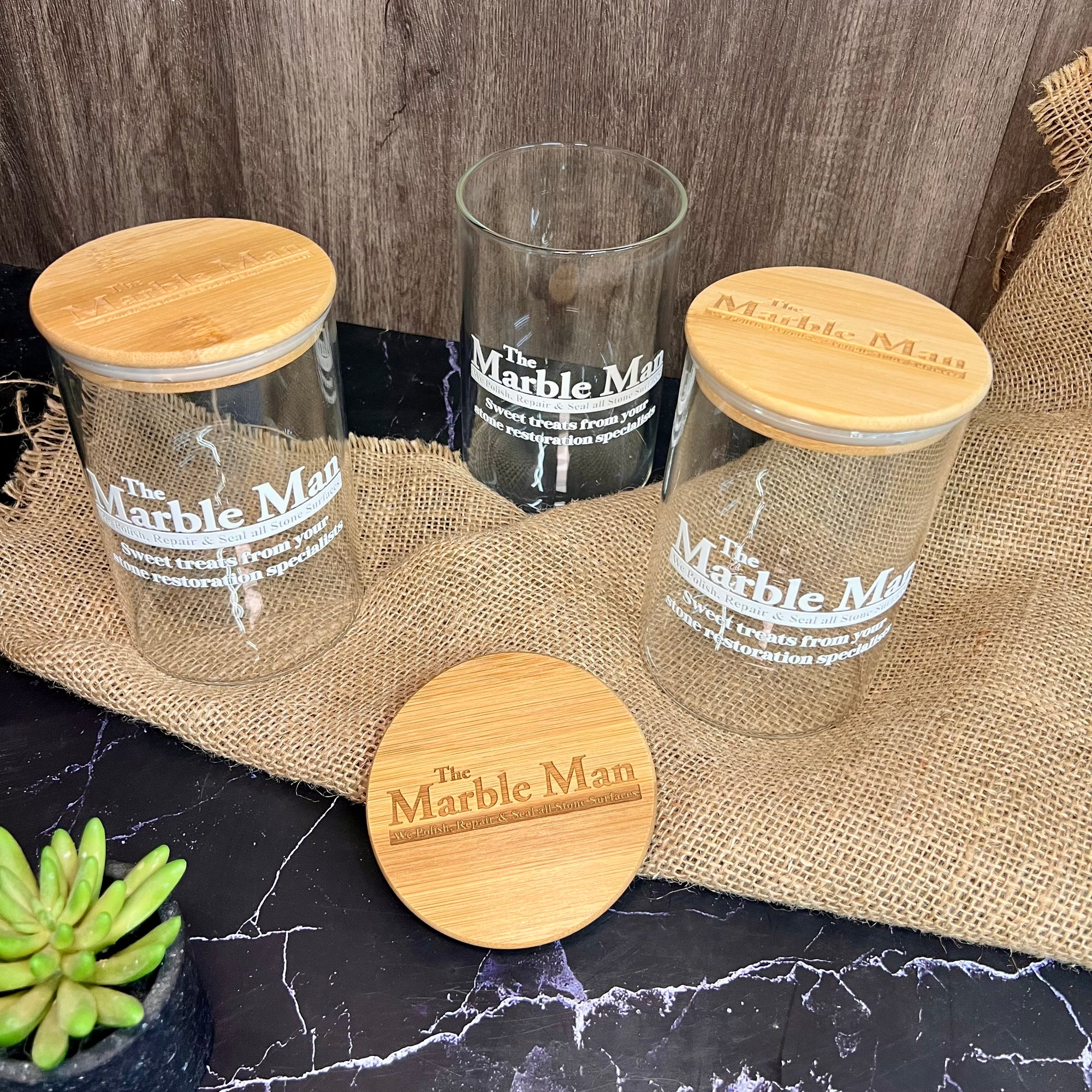 Personalised Wooden Lid Jar, Custom Etched Printed Treat, Food, Snack Glass Storage, Cookie Lolly Canister Teacher Anniversary Mom Xmas Gift