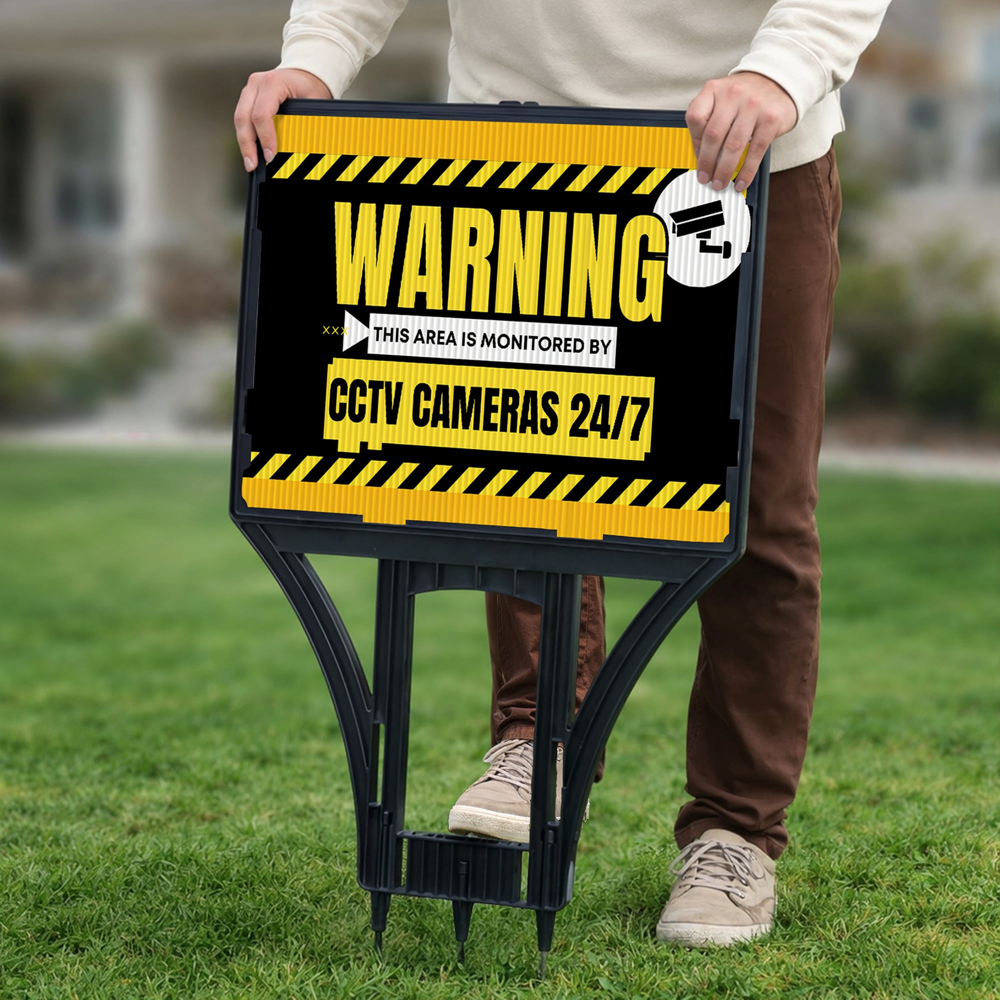 Real Estate Lawn Spike Sign &amp; Custom Print Corflute Insert Board, Direction Open Home, Property Inspection Agent, Business Advertise Signage