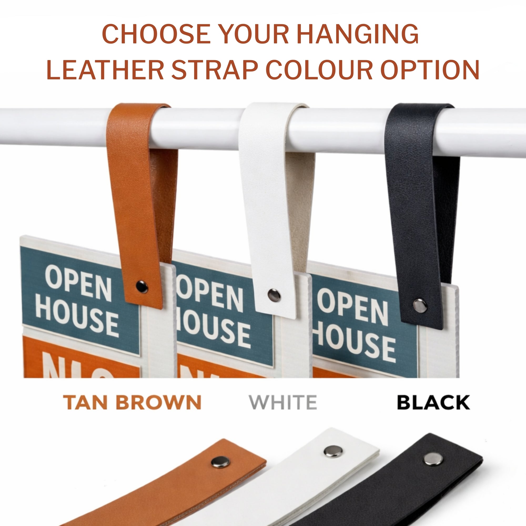 Retail Metal A-Frame with Hanging Strap &amp; Custom Print Corflute Board, Outdoor Sidewalk Direction, Property, Cafe, Business Advertising Sign