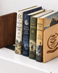Custom engraved book end, a gift for book lovers