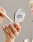 Double-sided folding pocket mirror with high-definition glass